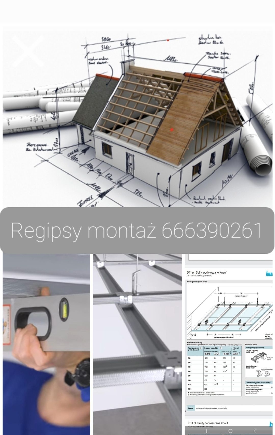 Sufity Podwieszane Remonty Regipsy