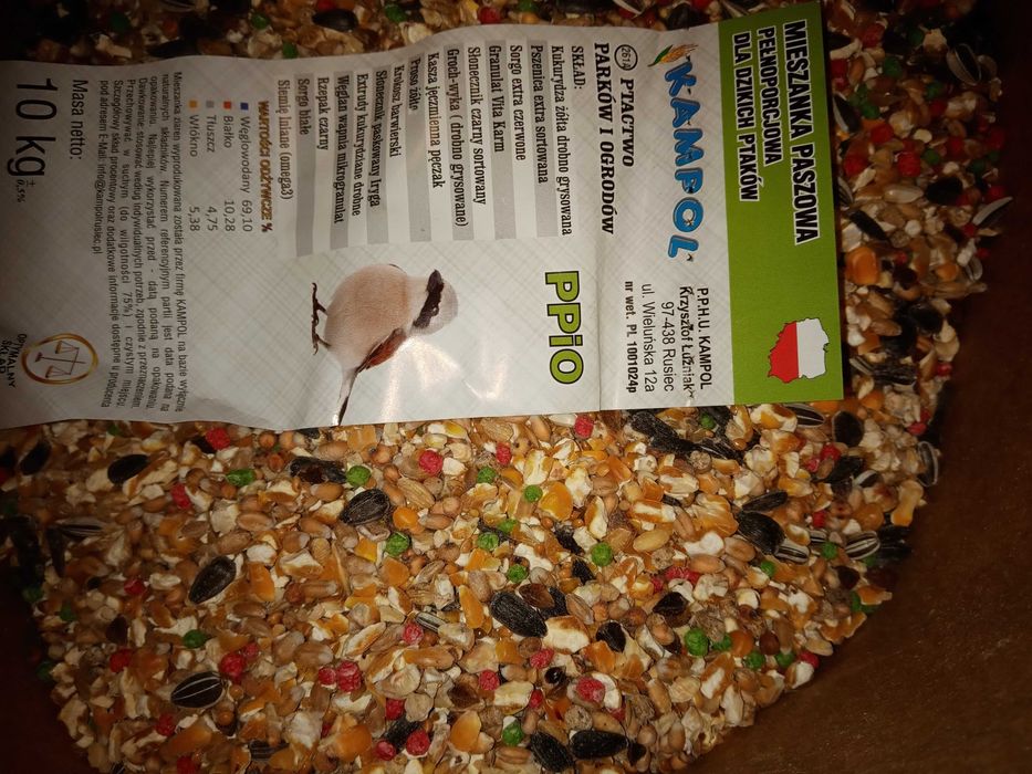 Karma dla dzikich ptaków PPio 10kg Kampol