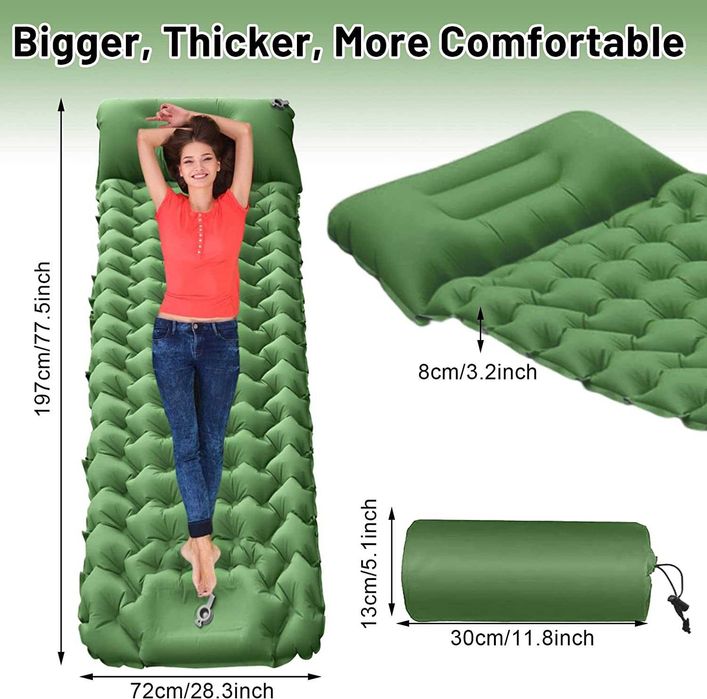 Colchão insuflável para campismo/ viagens/ praia - novo