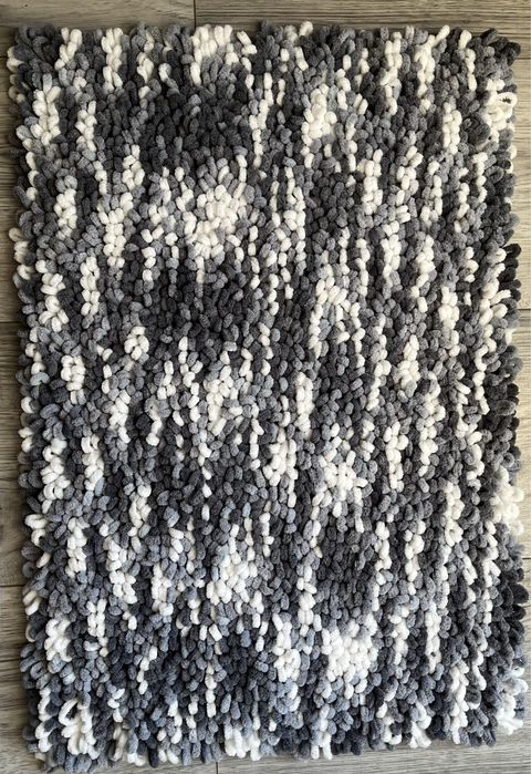 Dywanik łazienkowy puffy handmade