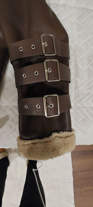 Casaca de senhora em imitação de pele