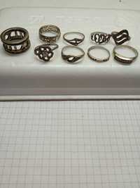 Серебряные кольца,серьги,мини ложечка