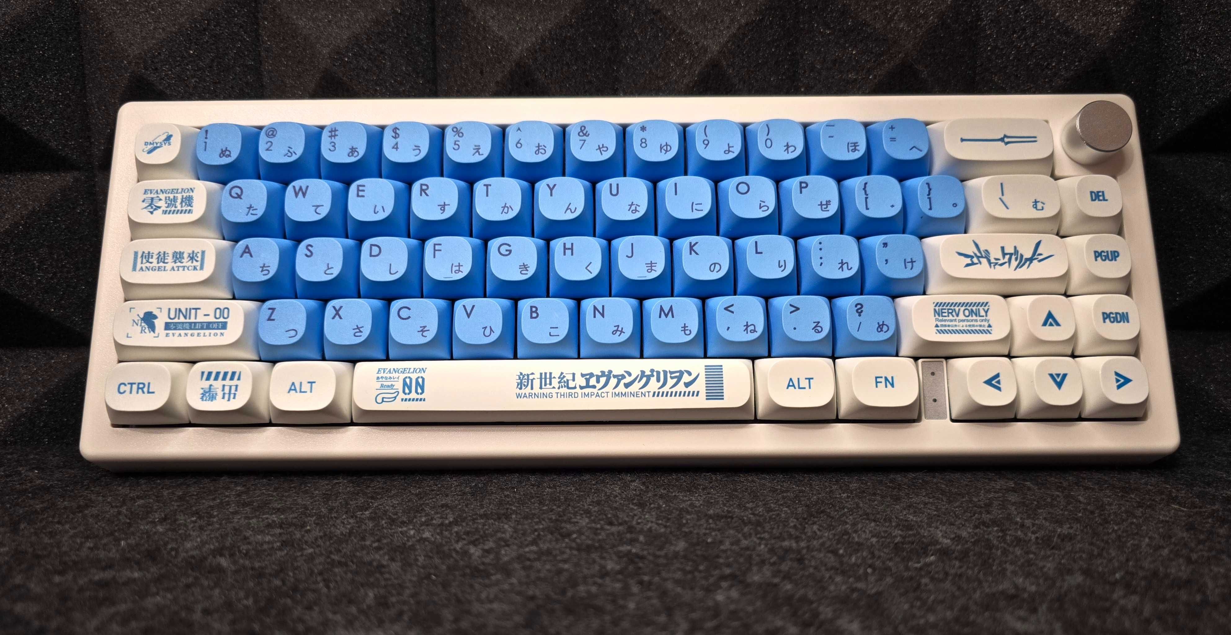 Кастомна механічна бездротова клавіатура GMK67 Akko V3 Pro Cream Blue