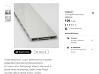 Cokół, połysk jasnoszary IKEA RINGHULT 220x8 cm