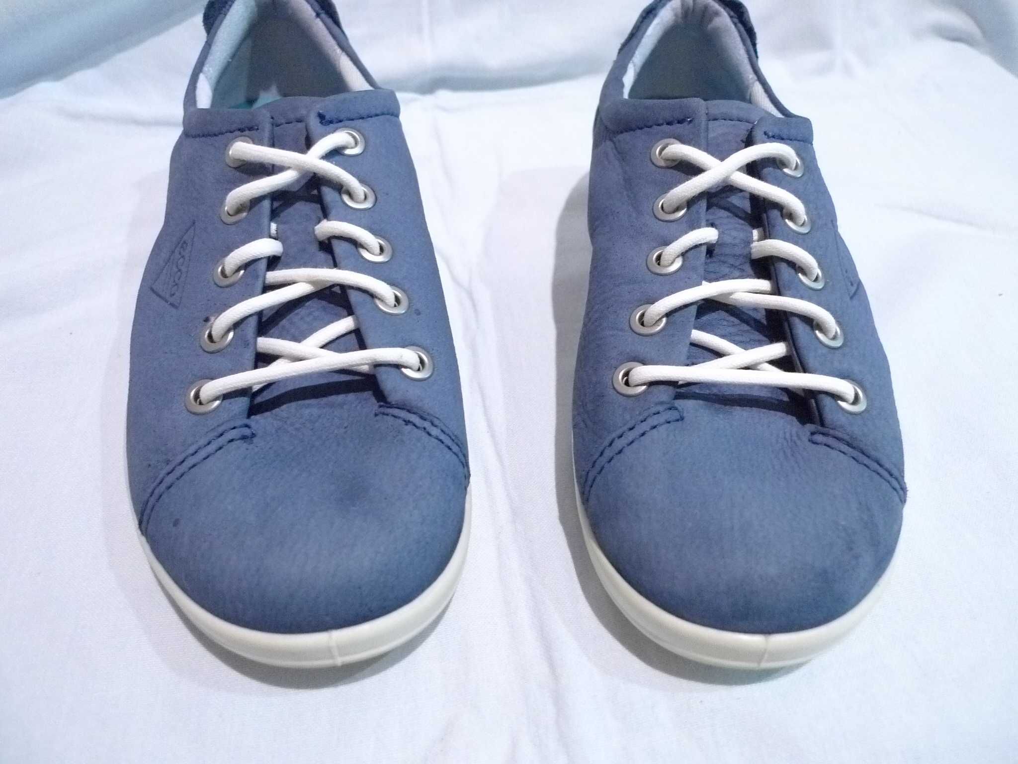 ECCO Soft r.38/24,5cm Buty skórzane sportowe casual