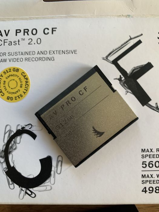 cartao  CFast 2.0 cf 512 GB Angelbird  como novo