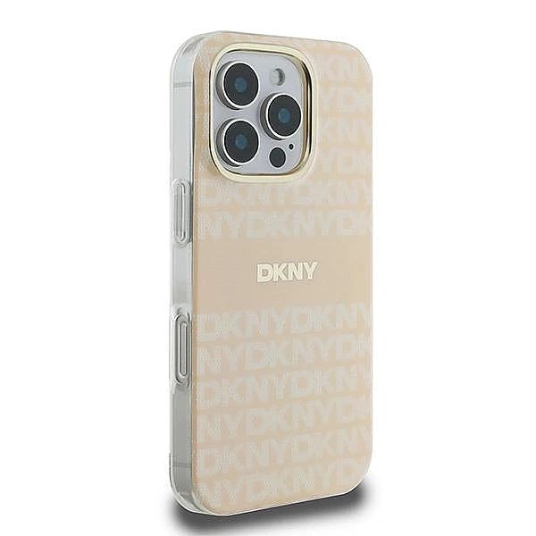 Etui DKNY Repeat Texture Pattern With Stripe na iPhone 16 Pro Max - ró