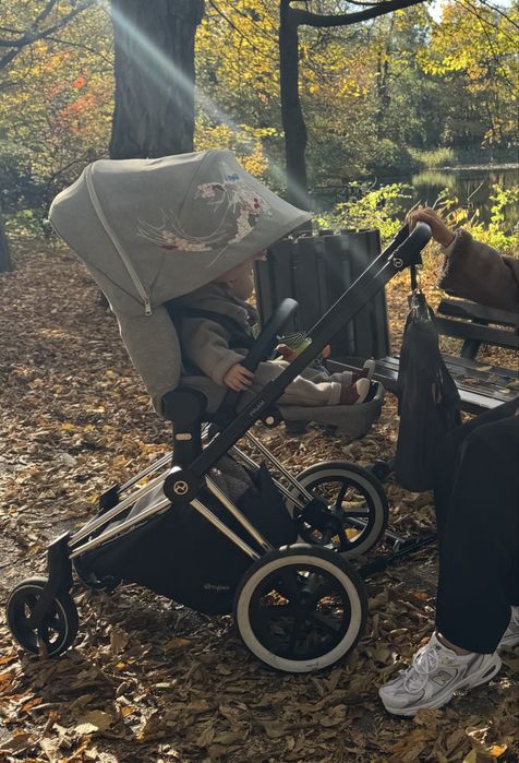 Cybex Priam Koi srebrny + torba