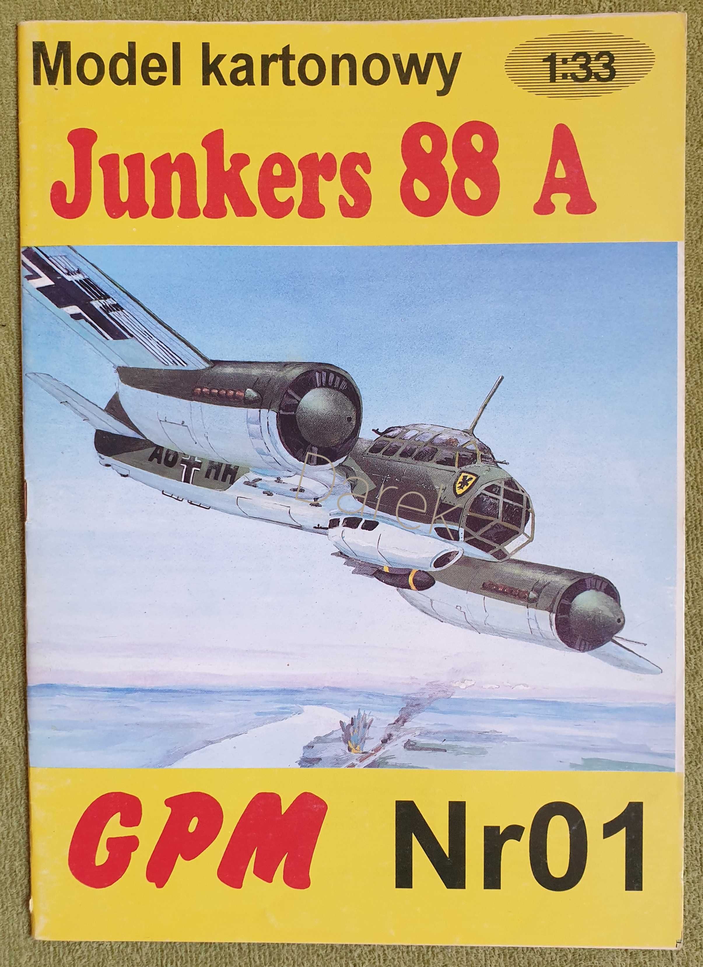 JUNKERS Ju-88 A GPM Nr 01 model kartonowy