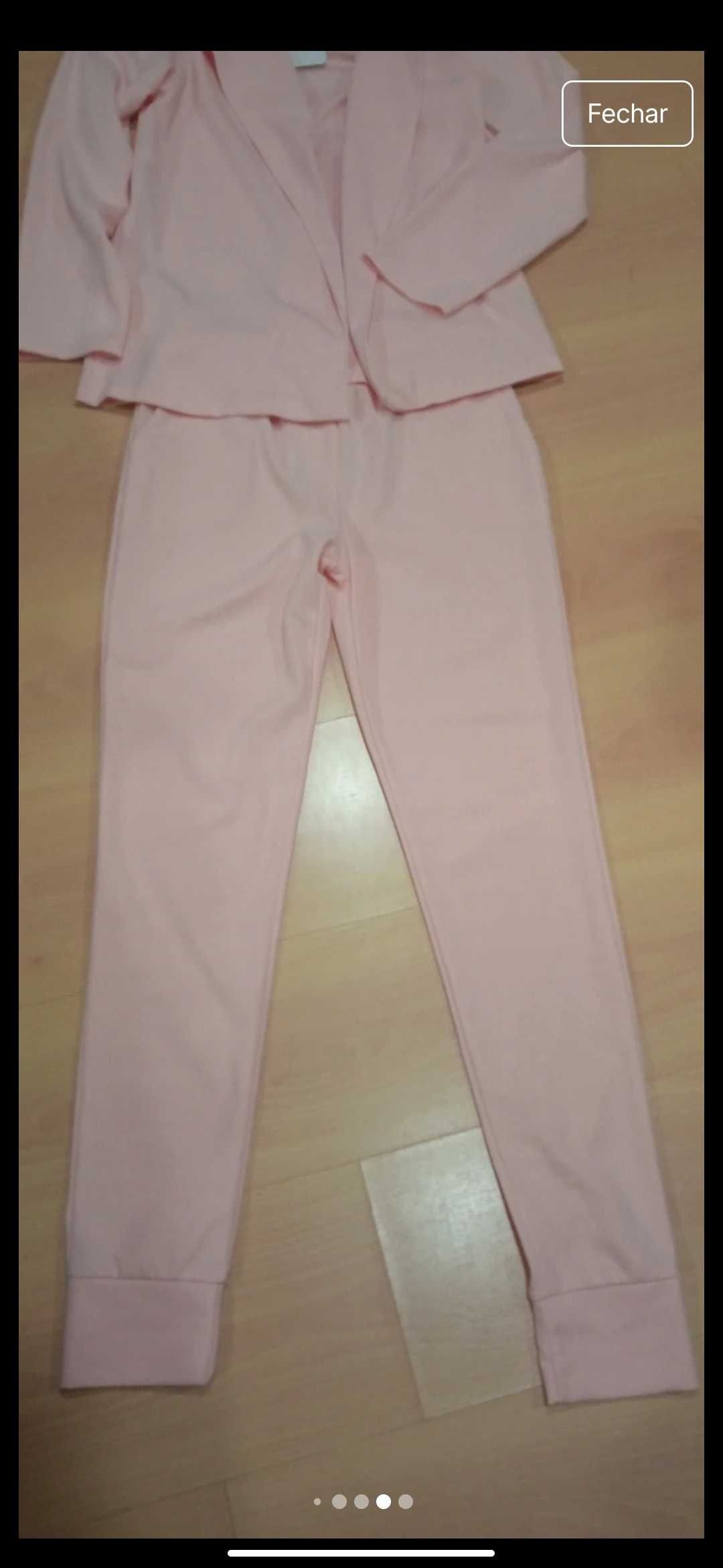 Conjunto rosa bebê