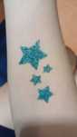 Magic: tatuagens de glitter e pinturas