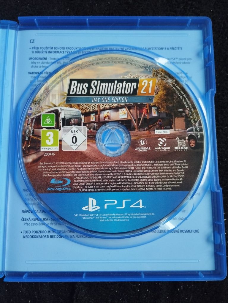 BUS SIMULATOR 21, PS4, wersja PL, płyta w bardzo dobrym stanie
