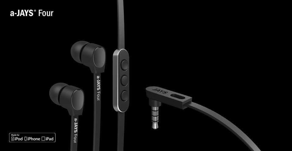 Słuchawki a-JAYS Four+ iOS iPhone iPad iPod NOWE * Rewelacyjny dźwięk