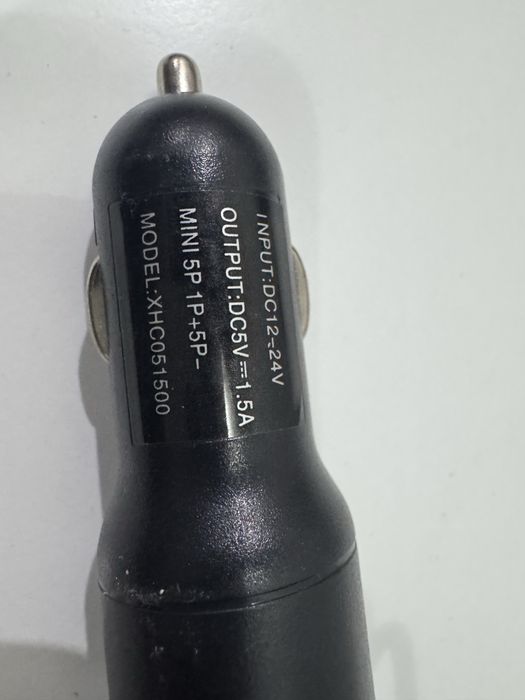 Адаптер автомобільний  5v 1,5a mini usb