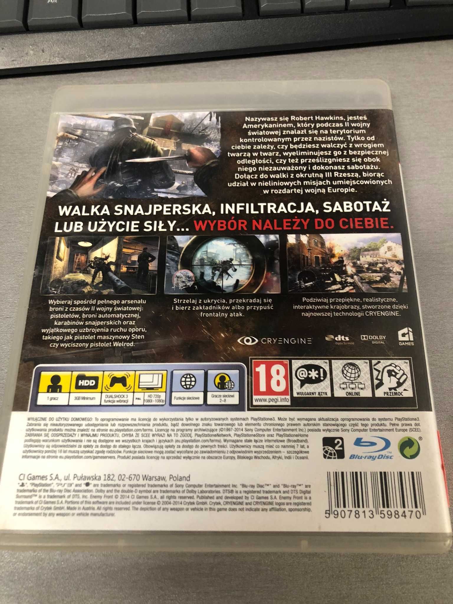 Gra Enemy Front ps3