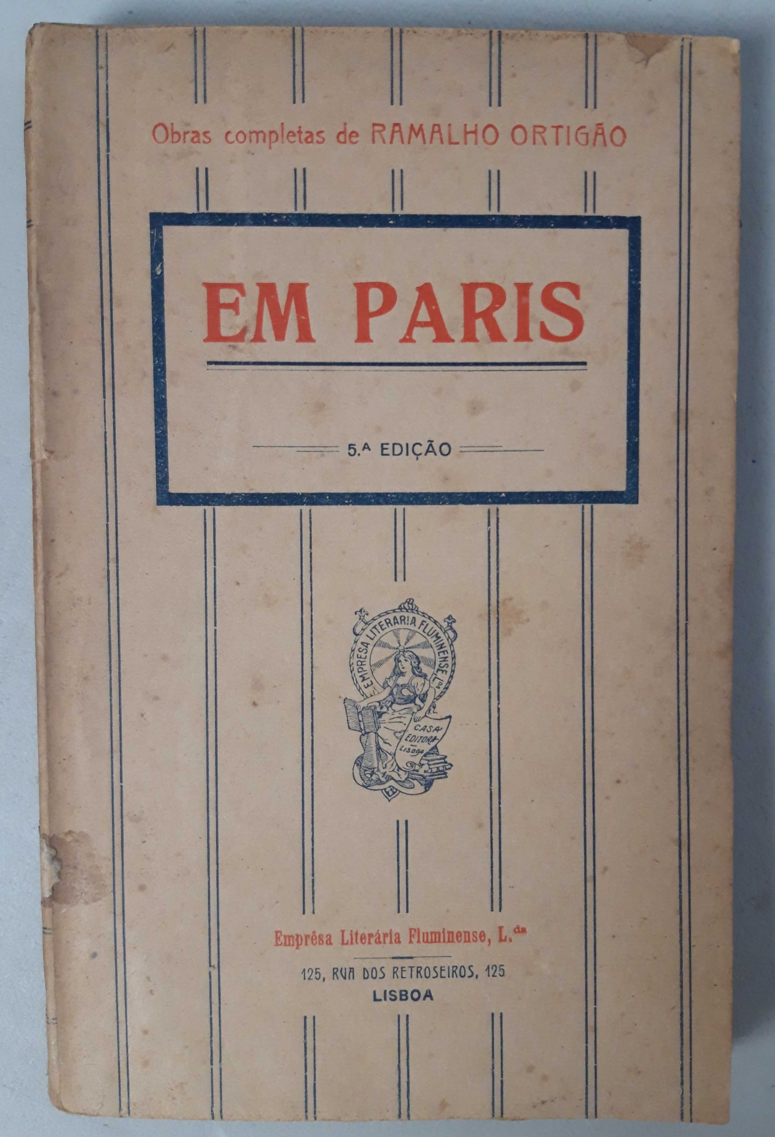 Livro- Ref CxC  - Ramalho Ortigão - Em Paris