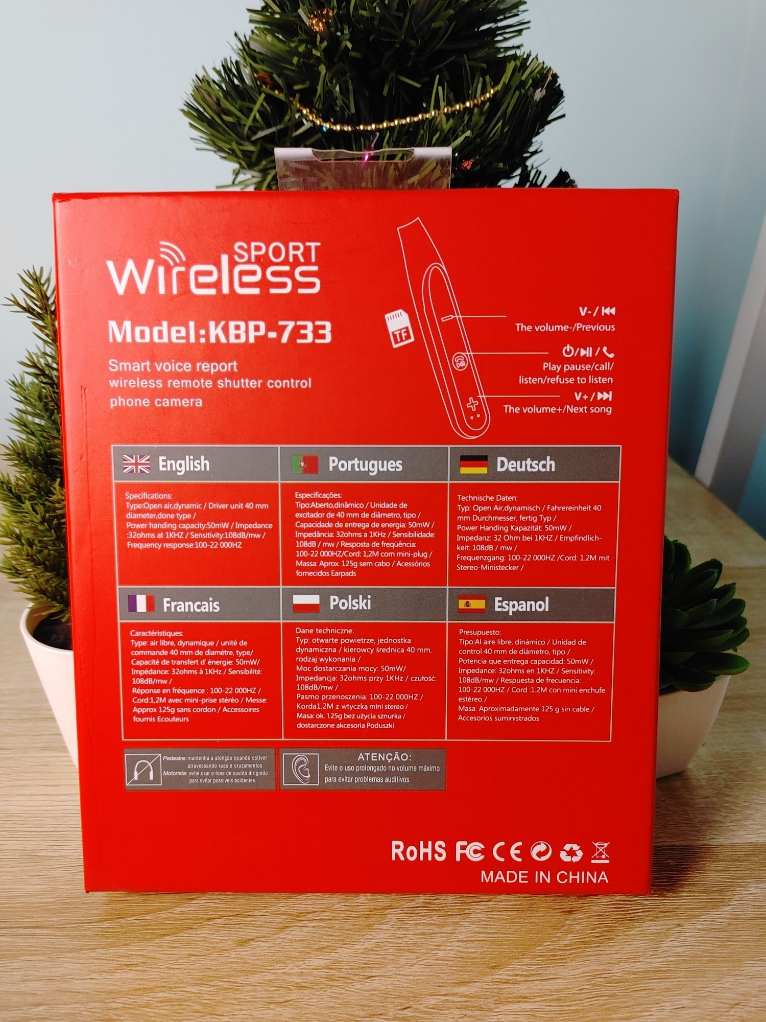 K-broad słuchawki zestaw douszny wireless sport kbp -733