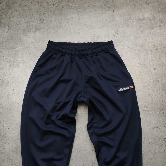 MĘSKIE Dresy Sportowe Joggery Granatowe Ellesse Lampas Suwak Casual