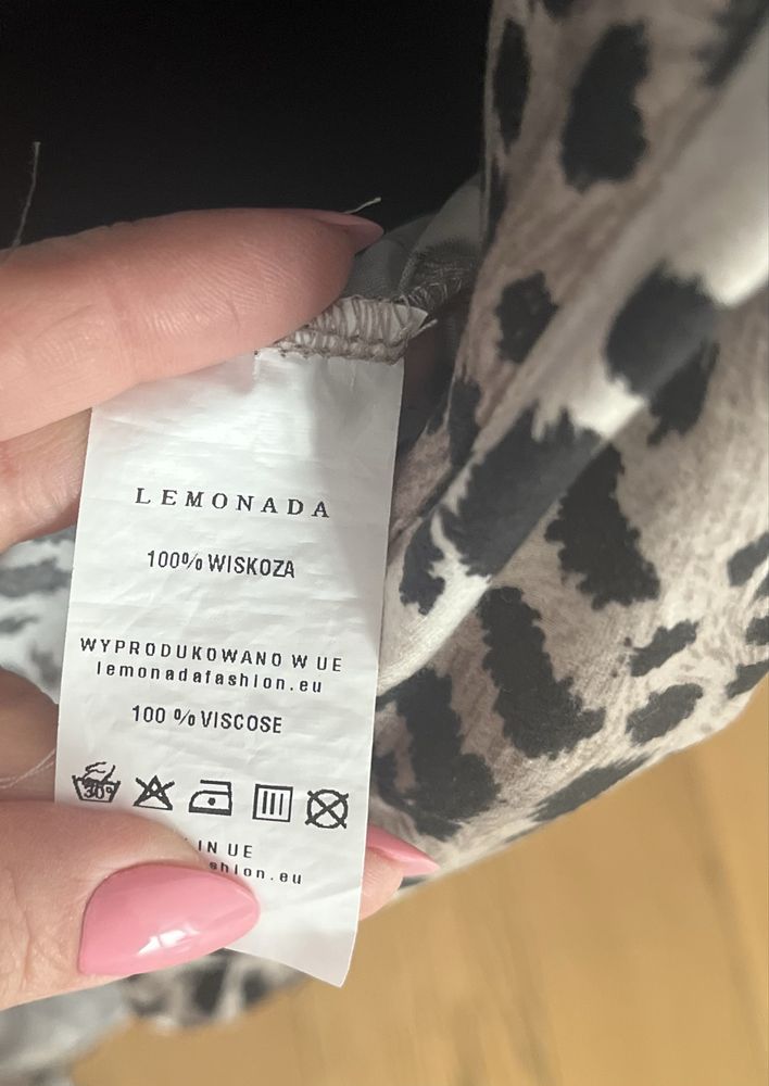 LeMonada sukienka szmizjerka panterka