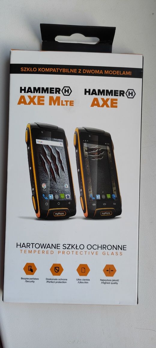 Hammer AXE / AXE M LTE Hartowane szkło ochronne