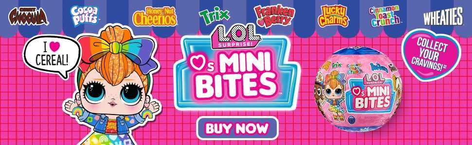 Куклы ЛОЛ тематика хлопьев LOL Surprise Loves Mini Bites Cereal Dolls