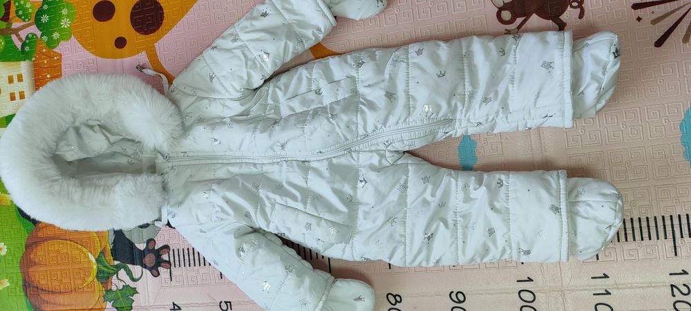 Зимовий комбінезон білосніжний розмір 80