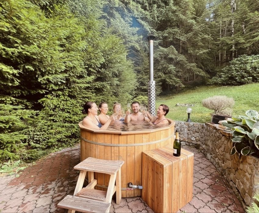 Domek pod lasem balia SAUNA na wyłączność cisza i spokój
