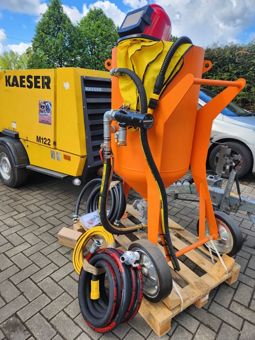 Kompresor Atlascopco 8000Litrów/M piaskarka komplet dostawa szkolenie