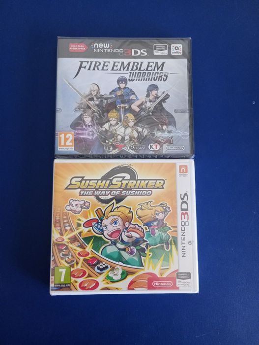 NOVO Fire emblem Warriors e sushi striker Nintendo 3ds
