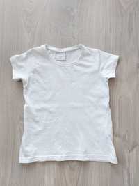 T-shirt biały dziecięcy, 110/116