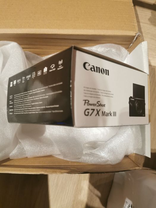 Canon G7X III NOVA 3 anos garantia, Preta