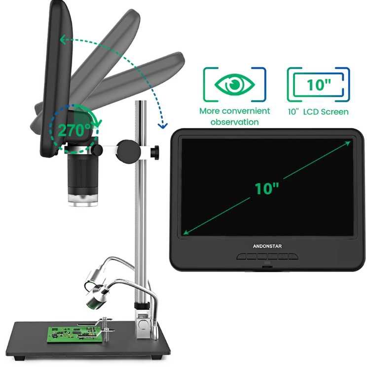 Мікроскоп ANDOSTAR AD 210 Дисплей 10.1 дюйма!Новинка!