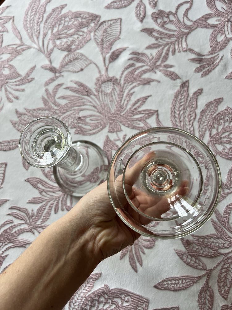 Duże szklane świeczniki 2 sztuki Home&You okazja