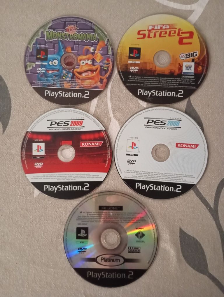 5 jogos ps2 só cd