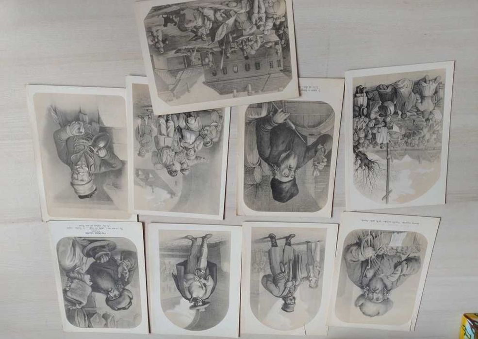 Kram malowniczy warszawski Jan Feliks Piwarski 9 pocztówek