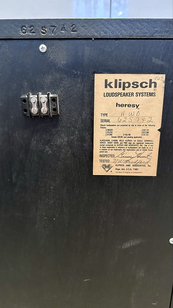 Klipsch Heresy I kolumny vintage