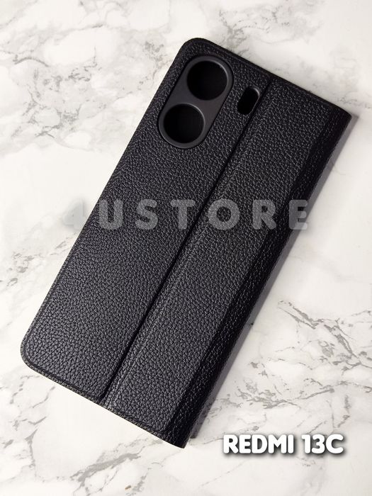 Чехол книжка на Xiaomi Redmi 14C 13C 12C кожаный чохол книжка шкіряний