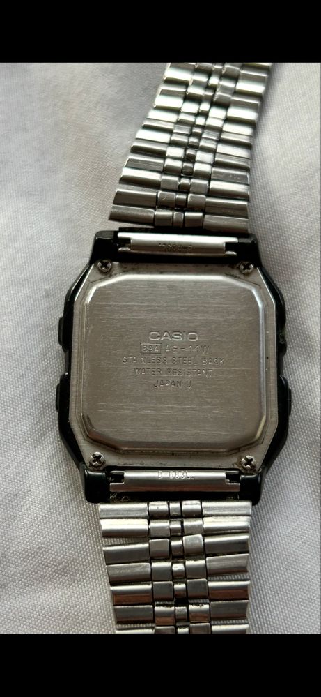 2 zegarki stare zegarek kessel prl ae-11w analog casio prl elektr.
