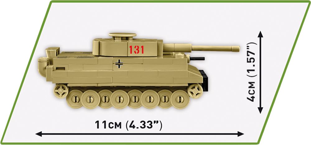 Klocki Cobi 3095 Czołg Tiger I 131 Hc Ww2 144 El.