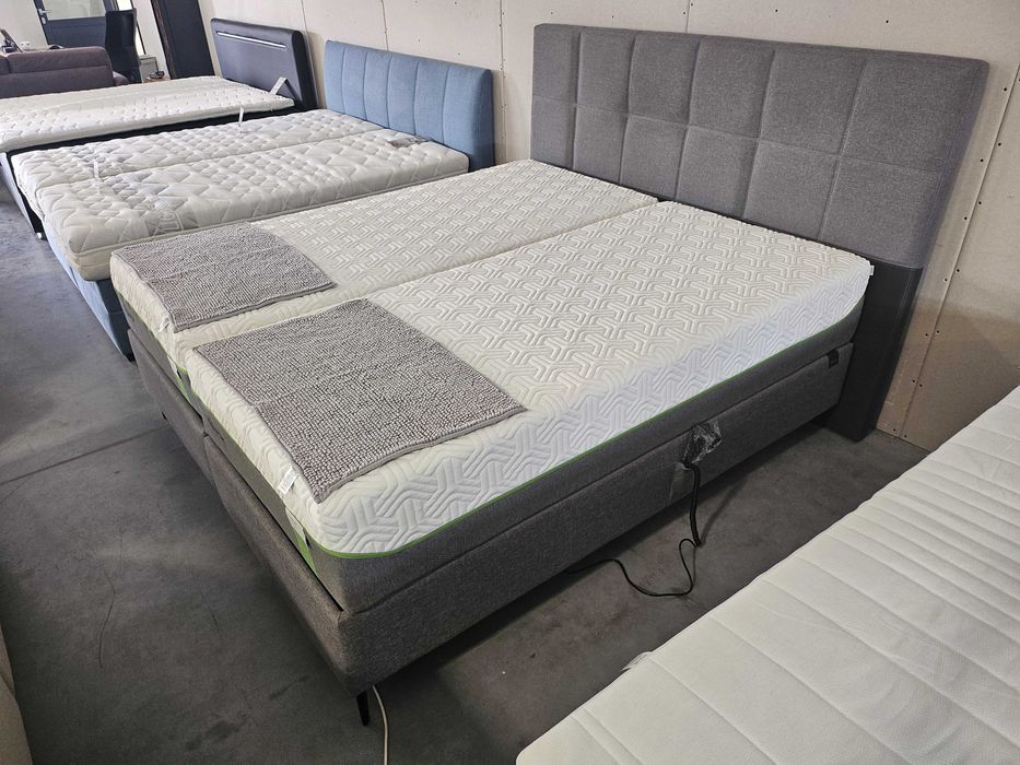 Łóżko Tempur sterowane elektrycznie z materacami Tempur Hybrid Luxe.