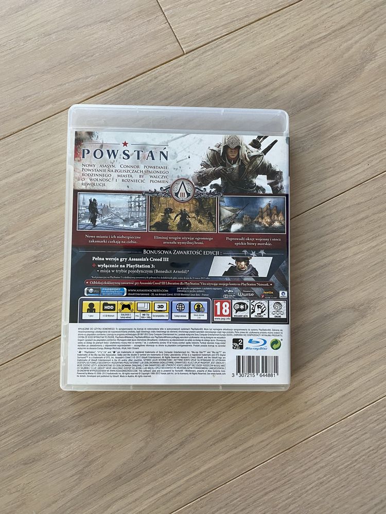 ASSASSIN'S CREED III Sony PlayStation 3 (PS3)