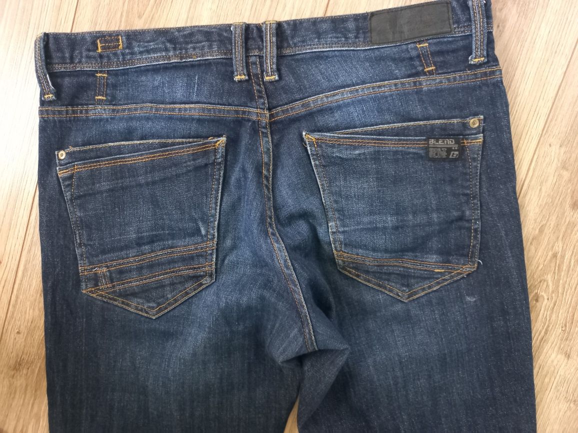 Firmowe męskie  spodnie jeans-BLEND-32/30-L
