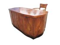 Biurko gabinetowe ART DECO z 1930 roku, palisander