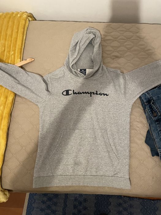 Sweatshirt cinzenta da champion