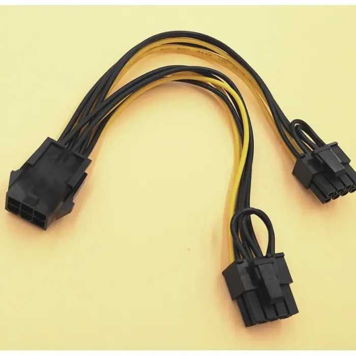 3325 Переходник 6pin to 2х 8pin для двох видеокарт