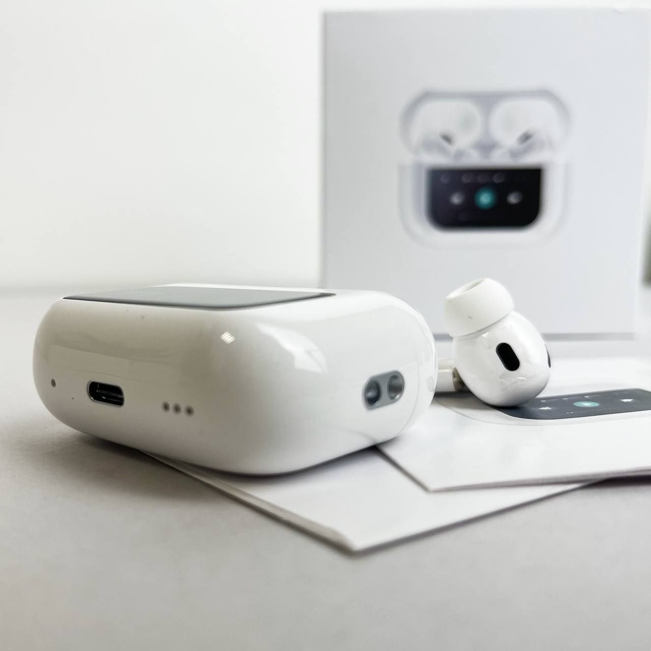 Купити безпровідні Bluetoothі навушники AirPods Pro 2 здисплеєм ХІТ202