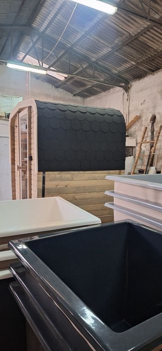 Balia beczka schladzalnik po saunie bania schladzania zimną wodę kwadr