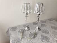 Lampa stołowa VILLA CRISTAL chrom - 2 szt.