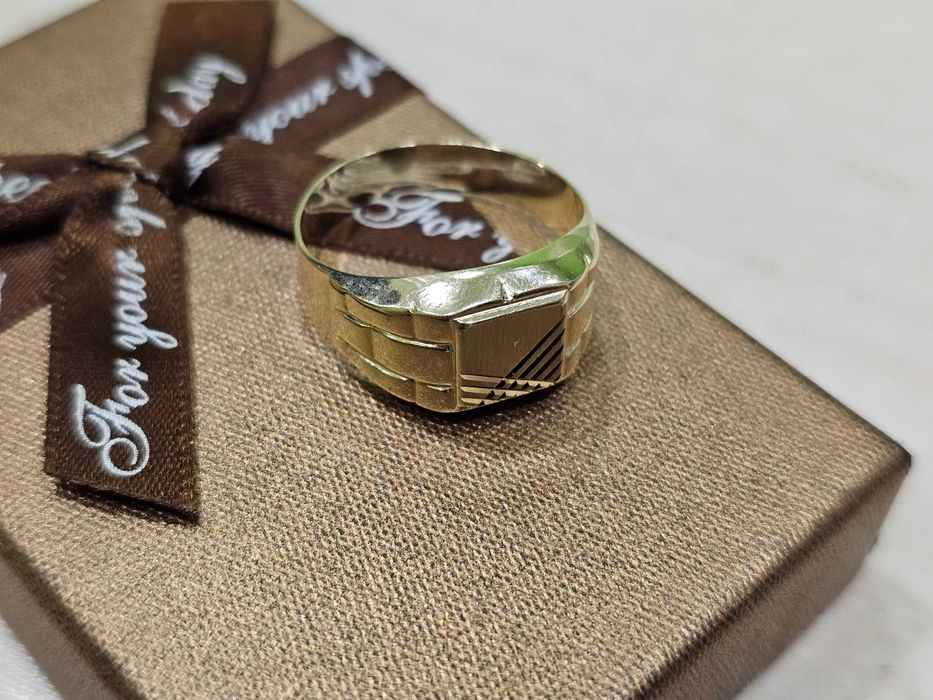 Sygnet męski wzór bardzo stylowy i elegancki PR 585 R24