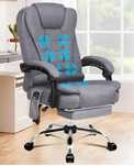 ALFORDSON Ergonomiczny fotel biurowy,  z funkcją masażu cieplnego,
